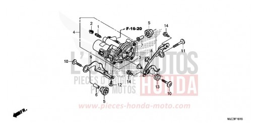 SYSTEME D'ASSERVISSEMENT ARRIERE (CBR600RA) CBR600RAD de 2013